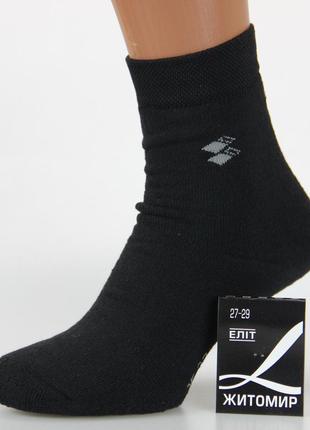Носки мужские махровые высокие житомир 27-29 размер (41-44 обувь) зимние черный2 фото