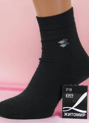 Шкарпетки чоловічі махрові високі житомир 27-29 розмір (41-44 взуття) зимові чорний