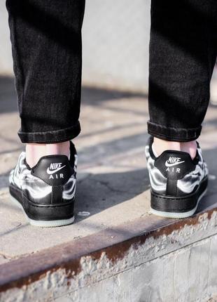 Кросівки кеді nike air force 1 skeleton black кросівки, кеди5 фото