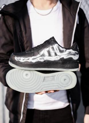 Кросівки кеді nike air force 1 skeleton black кросівки, кеди6 фото