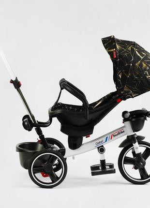 Дитячий триколісний велосипед besttrike oscar 6390 - 15-170 з ручкою, поворотним сидінням, нахилом спинки7 фото