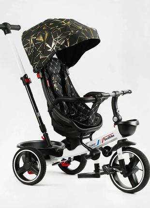 Дитячий триколісний велосипед besttrike oscar 6390 - 15-170 з ручкою, поворотним сидінням, нахилом спинки8 фото