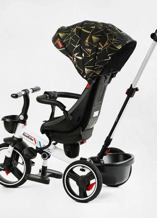 Дитячий триколісний велосипед besttrike oscar 6390 - 15-170 з ручкою, поворотним сидінням, нахилом спинки3 фото