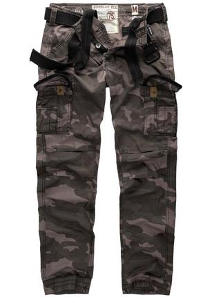 Штани чоловічі surplus premium trousers slimmy камуфляжні звужені штани карго (s)