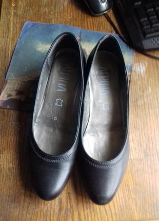 Туфли черные кожа alpina размер 381 фото