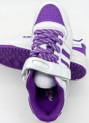 Кроссовки adidas forum 84 бело-фиолетовые 37. размеры в наличии: 37, 39, 40.2 фото