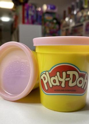 Пластилин в баночке play-doh лиловый hasbro2 фото