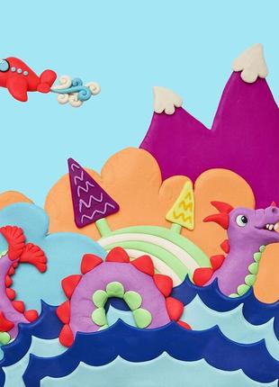 Пластилин в баночке play-doh лиловый hasbro10 фото