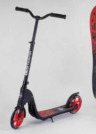 Самокат двоколісний best scooter 18424 червоний, колеса pu — 20 см, трюковий, кермо 360°, до 100 кг, від 8 років
