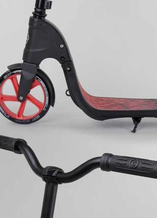 Самокат двухколесный best scooter 18424 красный, колеса pu - 20 см, трюковый, руль 360°, до 100 кг, от 8 лет4 фото