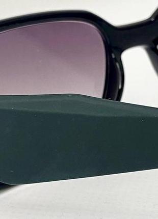 Коригувальні окуляри для зору жіночі тоновані в пластиковій оправі з геометричними матовими дужками4 фото
