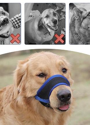 Намордник для собак тканинний pet style "urban" помаранчевий2 фото