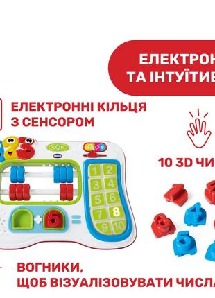 Іграшка навчальна chicco "вчися рахувати" (пошкоджена упаковка)4 фото