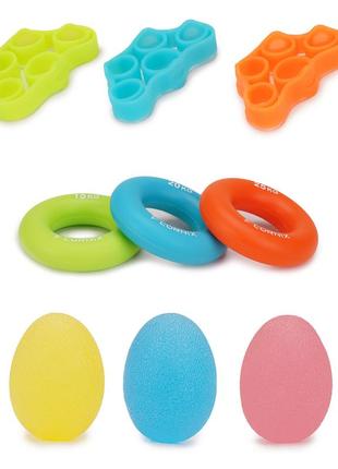 Набор эспандеров cornix для пальцев и запястья 9 шт xr-0077 лучшая цена с быстрой доставкой по украине