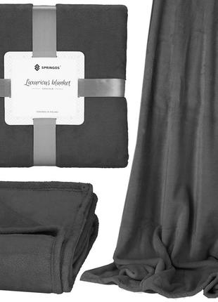 Плед-покрывало springos luxurious blanket 150 x 200 см ha7197 лучшая цена с быстрой доставкой по украине