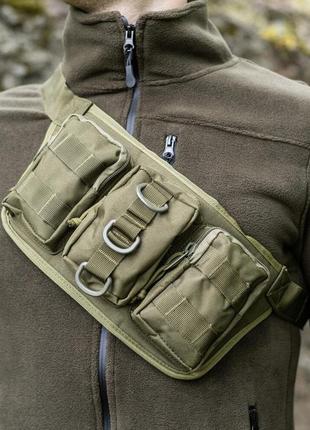 Тактическая поясная сумка для военных черная belt2 фото