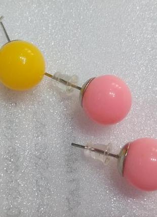 Серьги шарики