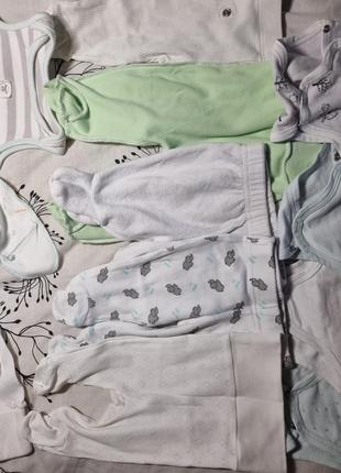 Пакет вещей одежды для новорожденного или недоношенного малыша 0 3 мес3 фото