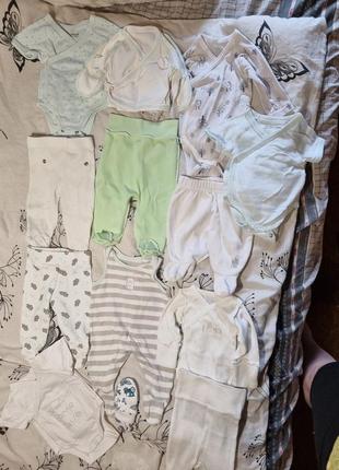 Пакет вещей одежды для новорожденного или недоношенного малыша 0 3 мес1 фото