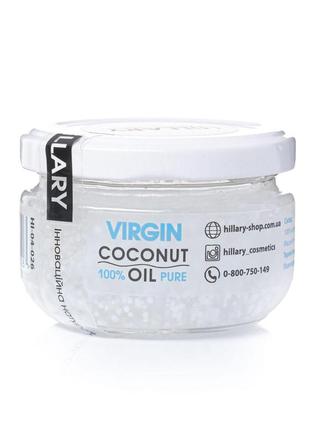 Нерафінована кокосова олія hillary virgin coconut oil, 100 мл1 фото