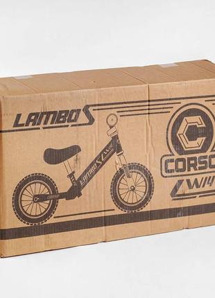 Велобіг дитячий corso lambo l-0369 колеса 14 дюймів надувні, біговел для дівчинки5 фото