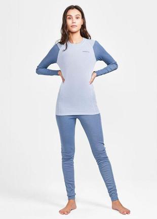 Комплект термобілизни craft core warm baselayer set woman flow sulfur розмір xs2 фото