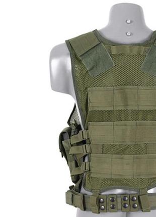 Розвантажувальний жилет tactical chest 8fields olive3 фото