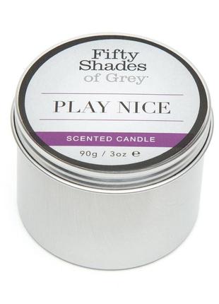 Ароматическая свеча fifty shades of gray play nice vanilla candle с ароматом ванили, 90 г3 фото