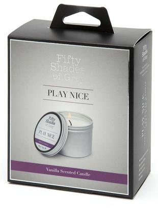 Ароматическая свеча fifty shades of gray play nice vanilla candle с ароматом ванили, 90 г4 фото