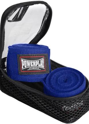Бинти для боксу powerplay 3046 сині (4м)
