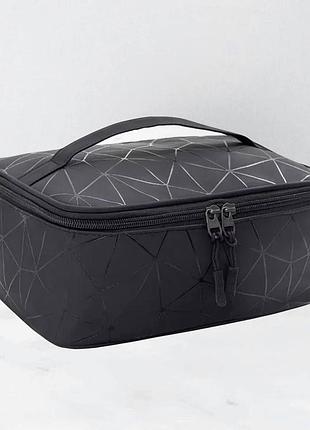 Косметичка-органайзер для косметики. чорна