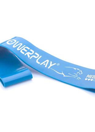 Резинка для фітнесу (стрічка-еспандер) powerplay 4113 mini power band 0.8мм. синя (опір 5-10 кг) лучшая цена с