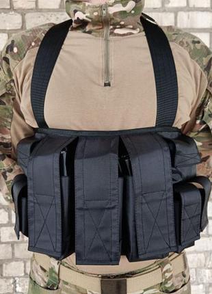 Разгрузка тактическая palianytsia lite (разгрузочный жилет) черная лучшая цена с быстрой доставкой по украине