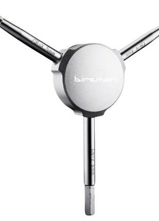 Шестигранник для велосипеда birzman y-grip  (4/5/6мм) высокопрочный алюминий, 131x113x18 мм лучшая цена с