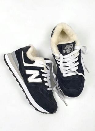 Кроссовки мех зимние new balance fur