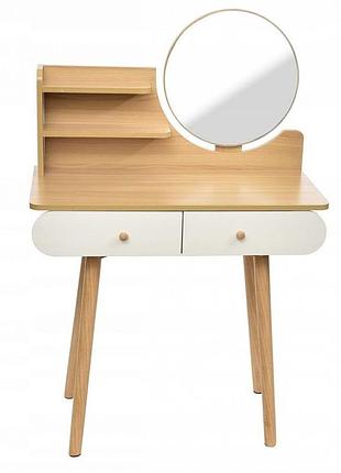 Туалетний столик з круглим дзеркалом bonro b063 лучшая цена с быстрой доставкой по украине