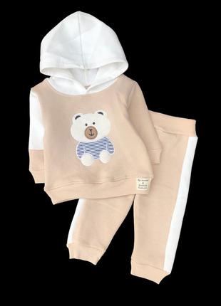 Костюм 2в1: світшот, штани "ведмежа", трьохнитка з начосом тм "murat baby" (реглан або світшот і штани)