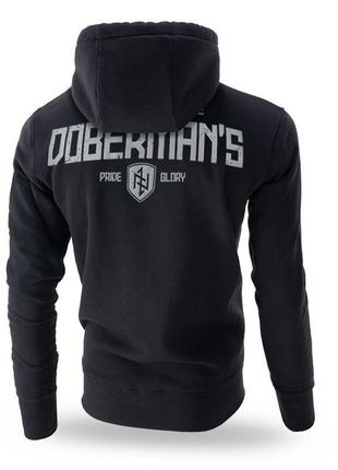 Худи мужское черное с капюшоном dobermans aggressive pride glory (m)