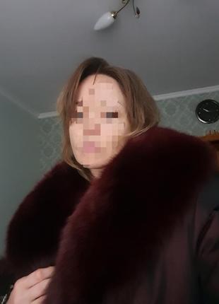 Зимове пальто з хутром воротником, куртка, пуховик3 фото