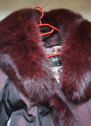 Зимове пальто з хутром воротником, куртка, пуховик6 фото