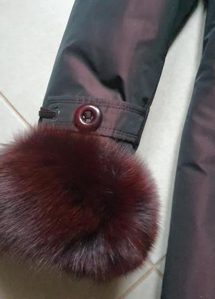 Зимове пальто з хутром воротником, куртка, пуховик7 фото