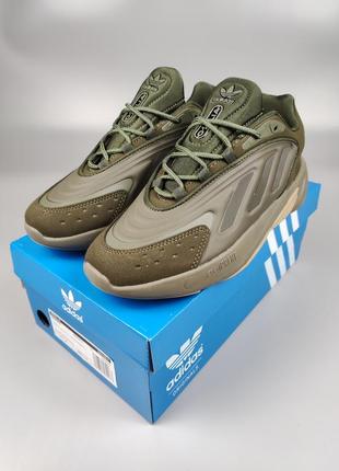 Мужские кроссовки adidas ozelia khaki4 фото