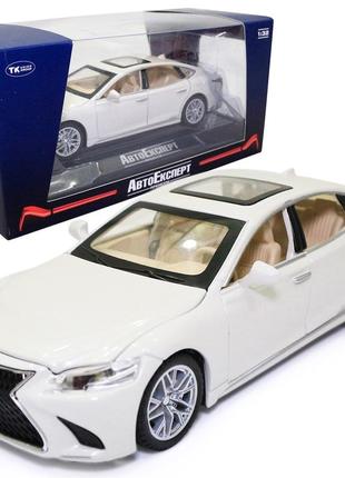 Машинка металева lexus ls 500h "autoexpert" лексус лс 500 білий світло звук 16*4*6 см (el-1823)