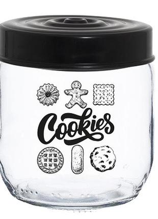 Банка herevin jar-black cookies 0.425 л (171341-001)