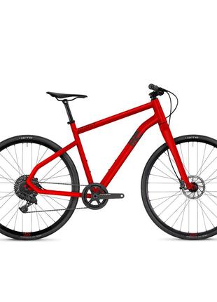 Велосипед гибридный ghost square speedline 8.8 al 28', рама m, красно-черный, 2021 с нагрузкой до 120 кг