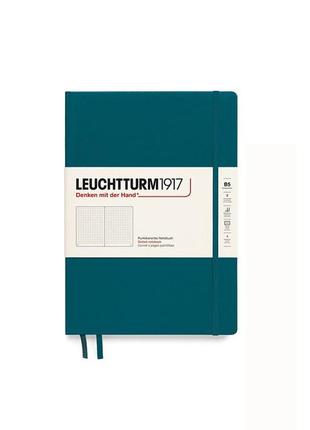 Блокнот leuchtturm1917, composition (b5), тихоокеанский зеленый, точка (366175)