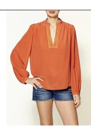 Блуза шёлковая эксклюзив премиум бренд winter kate размер s1 фото