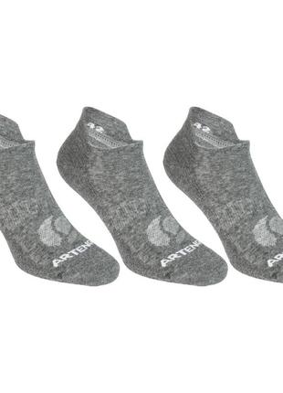 Низькі шкарпетки 160 для тенісу, 3 пари - сірі - eu36,5/39,5 ua36/39