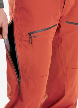 Брюки лыжные мужские fr500 для фрирайда терракотовые - s