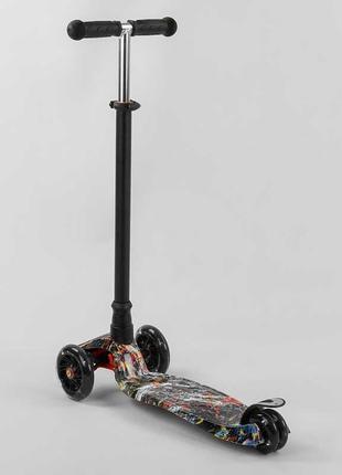 Дитячий триколісний самокат maxi best scooter 779-1542, колеса pu зі світлом3 фото